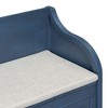 Sapphtopaz Ottoman with Storage Entryway Bench Upholstered Stool with Removable Cushion Shoe Bench for Living Room, Bedroom, Entryway - 3 of 4