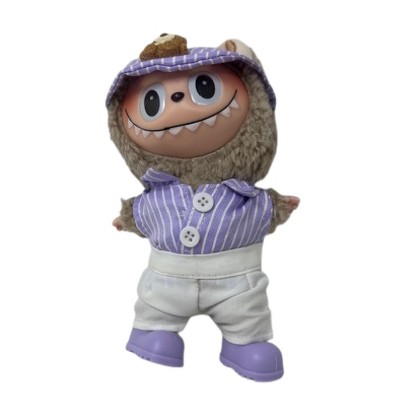 Lavender Lovers Beary Cute Outfit for 17.5cm Labubu Dolls