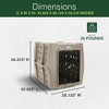 Dakota 283 Canine Rough and Tough Economy Pet Kennel, Heavy Duty Crate for Dogs and Cats with Ventilation Holes, Intermediate, Sandstone - 3 of 4