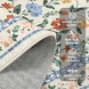 Living Room Rug Machine Washable Area Rug Non Slip Farmhouse Floral Rug Low Pile Soft Foldable Rugs - 4 of 4