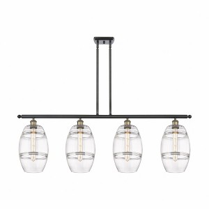 Vaz - 4 Light Stem Hung Island In Industrial Style-10.38 Inches Tall and 48 Inches Wide - 1 of 1