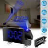 iMountek "7.7-Inch Curved LED Projection Alarm Clock with Radio, Dual Alarms, 180° Projection & USB Charging" Black - 4 of 4