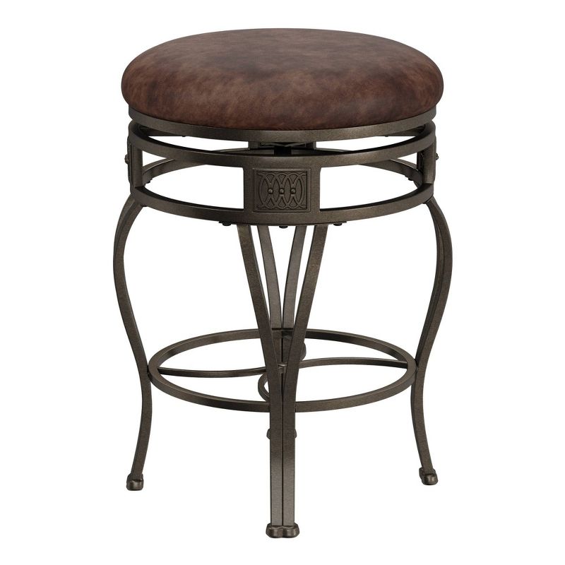 26&#34; Montello Backless Swivel Height Counter Height Barstool Bronze/Brown - Hillsdale Furniture, 6 of 12