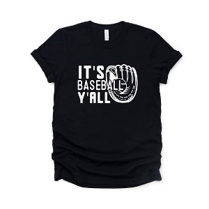 Simply Sage Market Women's It's Baseball Y'all Short Sleeve Graphic Tee - 1 of 3