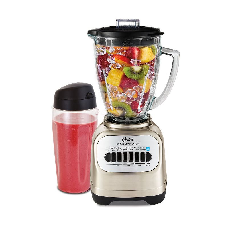 Oster Classic Series Blender with Travel Smoothie Cup - Chrome, 3 of 6
