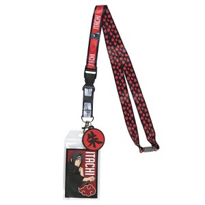 Naruto Itachi Uchiha ID Badge Holder Lanyard w/ Rubber Pendant - 1 of 4