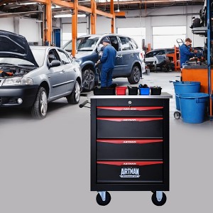 VASIP Double-Door Dustproof Tool Cart  with Layered Clapboard, Multifunctional Tool for Home,Garage - 1 of 4