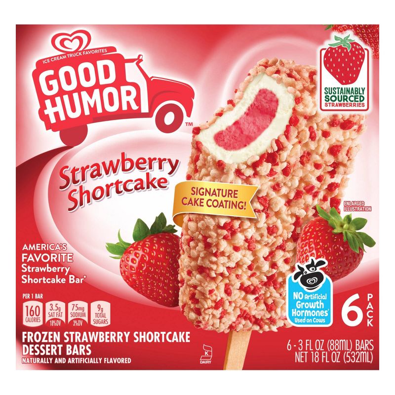 Good Humor Strawberry Shortcake Frozen Dessert Bars - 6pk, 3 of 9