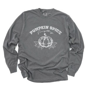 Simply Sage Market Pumpkin Spice Grunge Garment Dyed Long Sleeve - 1 of 4