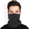 Anna-Kaci Men's Winter Neck Warmer Fleece Gaiter Neck Cover Balaclava Outdoor Windproof Face Cover Mask - 3 of 4