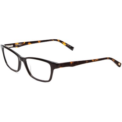 Jones NY J230 Women Designer Reading Glasses Black Tortoise Alligator Print 48mm