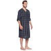 Ashford & Brooks Mens Woven Long Sleep Shirt Nightshirt - 3 of 4