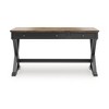 Signature Design by Ashley Wildenauer Home Office Desk - Rich Brown Butcher Block Top with Satin Black Base - 4 of 4