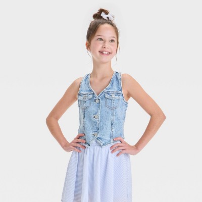 Girls' Denim Vest - art class™