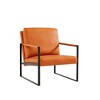 CAVINAS Leather Accent Chair with Mid-Height Backrest and Non-Slip Adsorption Feet,Upholstered Living Room Chairs,Reading Chairs for Living Room - 2 of 4