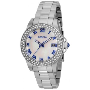 Invicta 36069 Women's Angel MOP Dial Silver Tone Bracelet Watch - 1 of 3