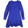 bar III Womens Solid Fit & Flare Dress, Blue, 6 - 2 of 2