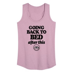 Women's - Instant Message - Going Back To Bed After This Graphic Racerback Tank - 1 of 4