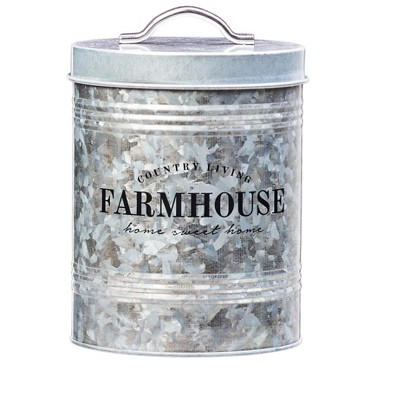 Amici Home Farmhouse Metal Storage Canister, 76oz