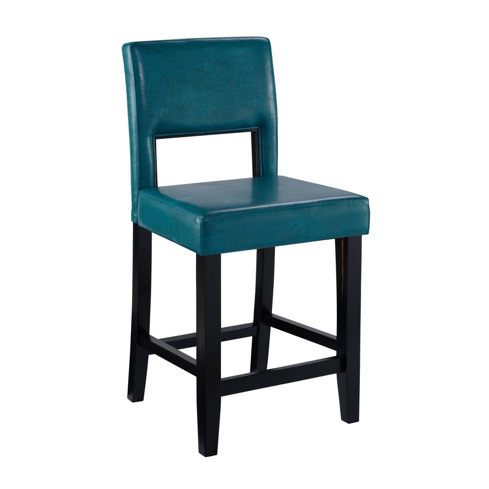 Linon Vega Counter Stool, Aegean Blue