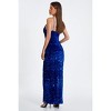 Quiz Women's One Shoulder Cut Out Sequin Maxi Dress - 2 of 4