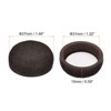 Unique Bargains Formed Felt Smooth Furniture Tile Floors Round Sliding Pads 8 Pcs - 2 of 4