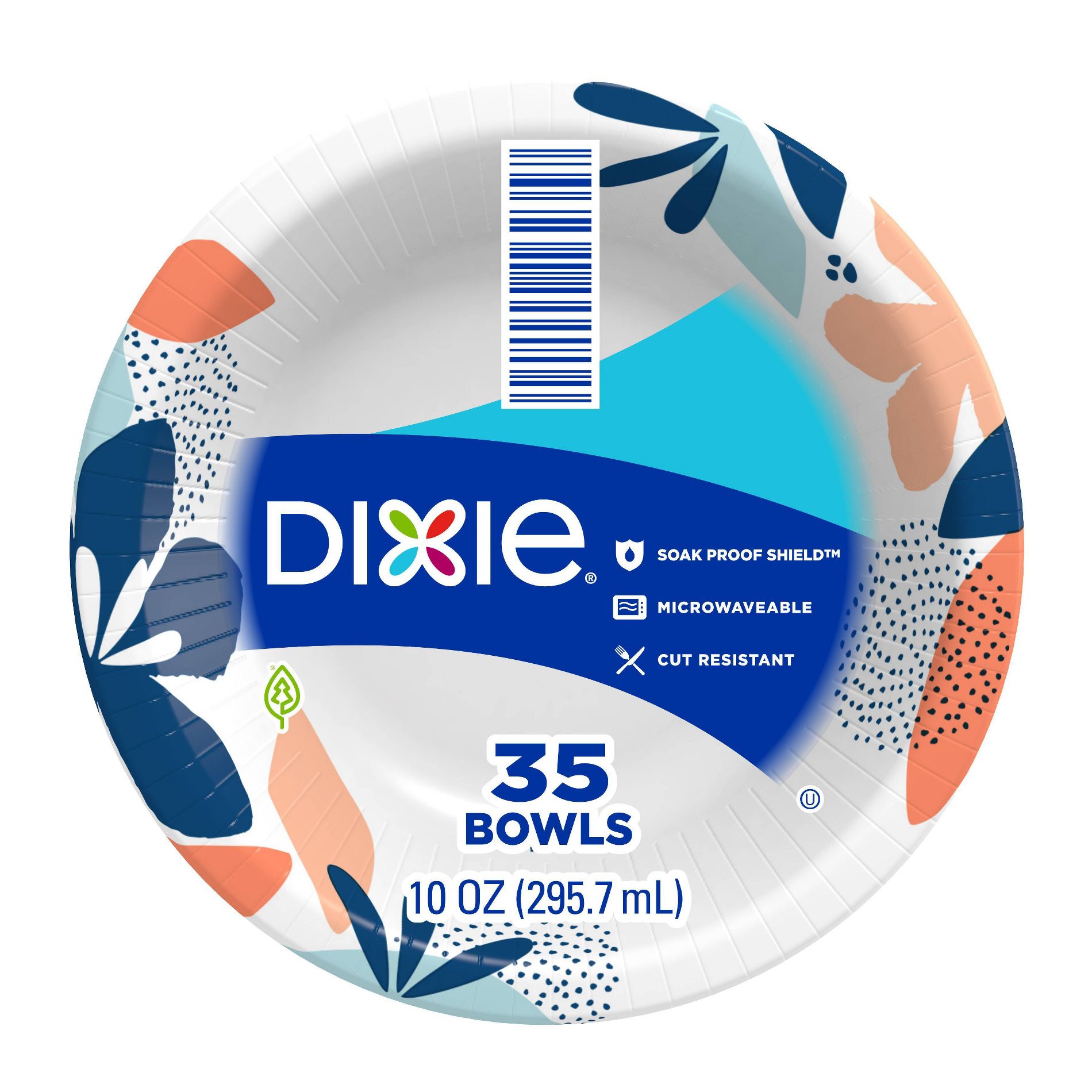 Dixie Disposable Paper Bowls – 35ct/10oz