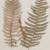 Set of 2 Wood Leaf Fern Framed Wall Art with White Backing - Olivia & May: Vertical Mixed Media Canvases - 4 of 4