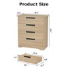 4 Drawer Dresser for Bedroom, Natural Chest of Drawers - 2 of 4