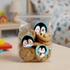 Wrapables 1.5 Inch Winter Holiday Sticker Roll, Stickers for Sealing Cards, Envelopes, Gift Boxes, Festive Party Favors (500pcs), Penguins - 4 of 4
