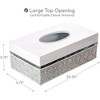 Creative Scents Mirror Damask White Tissue Box (rectangle) - 3 of 4