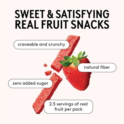 Kencko Dried Strawberry Fruit Snaps - 1oz