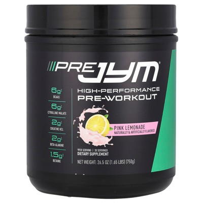 JYM Supplement Science Pre JYM®, High-Performance Pre-Workout, Pink Lemonade, 1.65 lbs (750 g)