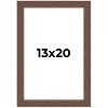 PosterPalooza | 13x20 Wide Barnwood Picture Frame, UV Acrylic, 6 Finishes - Grey, Brown, White, and Black - 2 of 4