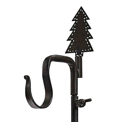 Adjustable Black Iron Tree Stocking Hanger Stand