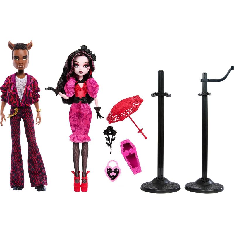 Monster High Howliday Love Edition Draculaura and Clawd 2pk, 5 of 7