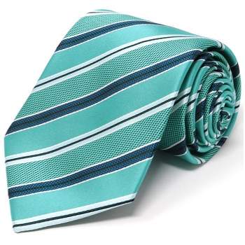 Men's Diagonal Stripe Micro Fiber Poly Woven Regular Neck Tie