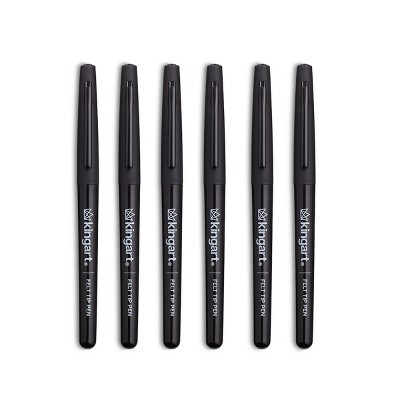 KINGART Felt Tip Pens 6 pc