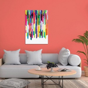 iCanvas Colorful Stripes IV by Mareike Bohmer Canvas Print Wall Art - 1 of 3