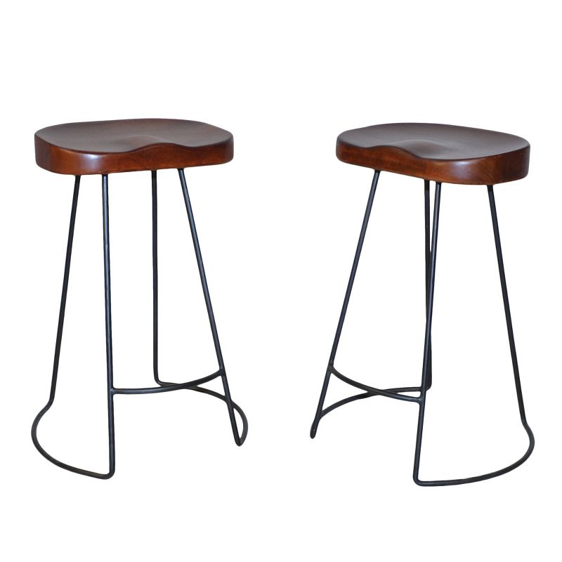 Set of 2 24" Vale Counter Height Barstools - Carolina Chair & Table, 1 of 8