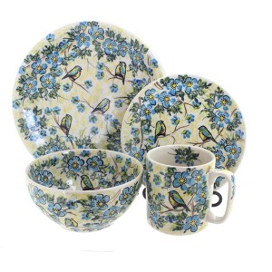 Blue Rose Polish Pottery Vena Dinnerware (16 PC) - 1 of 1