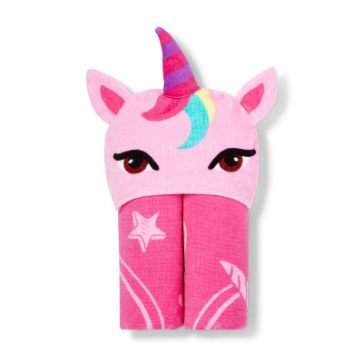 JoJo Siwa Unicorn Kids&#39; Hooded Bath Towel Pink_1