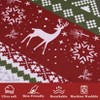 Boho Christmas Duvet Cover King - Reindeer Print, Soft & Breathable, 104x90 Inches - 4 of 4