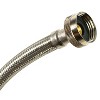 Certified Appliance Accessories® Braided Stainless Steel Water-Inlet Hose, 3/4 In. FGH x 3/4 In. FGH, 1 Ft. in Silver - image 3 of 4