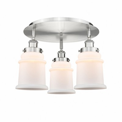 Canton - 3 Light Flush Mount In Industrial Style-10.75 Inches Tall and 17.75 Inches Wide