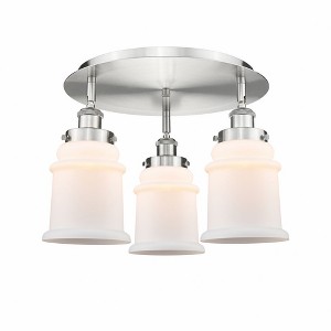 Canton - 3 Light Flush Mount In Industrial Style-10.75 Inches Tall and 17.75 Inches Wide - 1 of 1