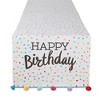 Design Imports  Embellished Table Runner, Happy Birthday, 14X72" - 3 of 4