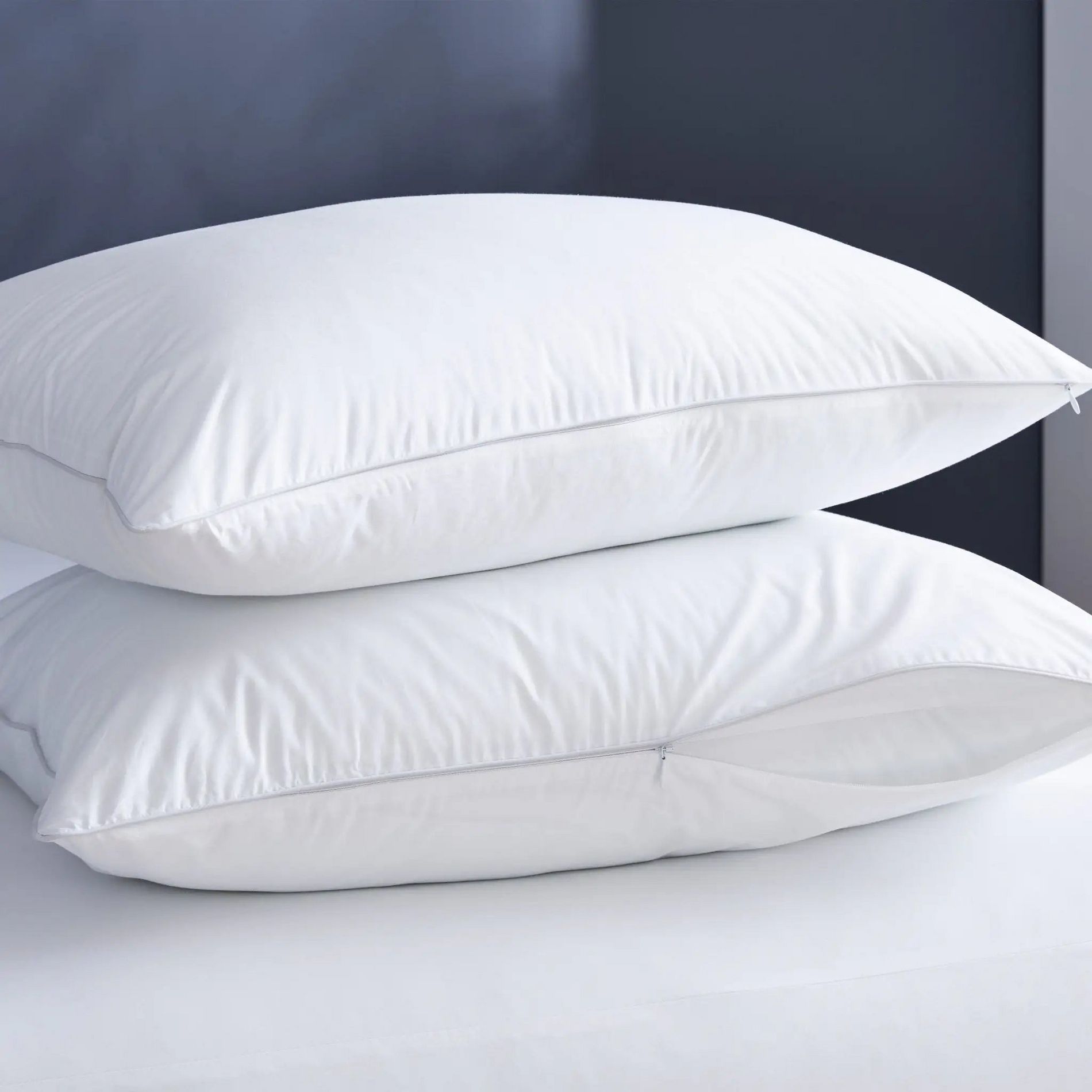 Martex Clean Essentials Standard White 2-Pack Pillow Set
