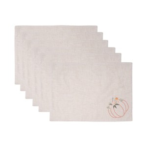 C&F Home Autumn Botanical Placemats Set of 6, 14" x 20" - 1 of 4