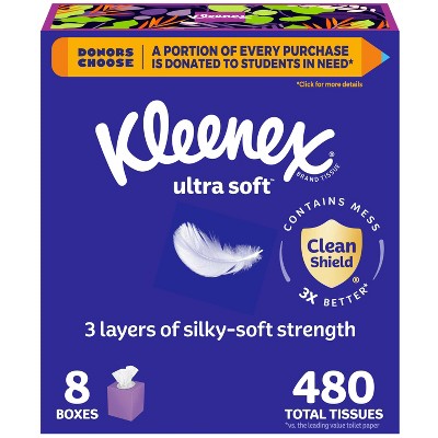 Kleenex Ultra Soft 3-Ply Facial Tissue